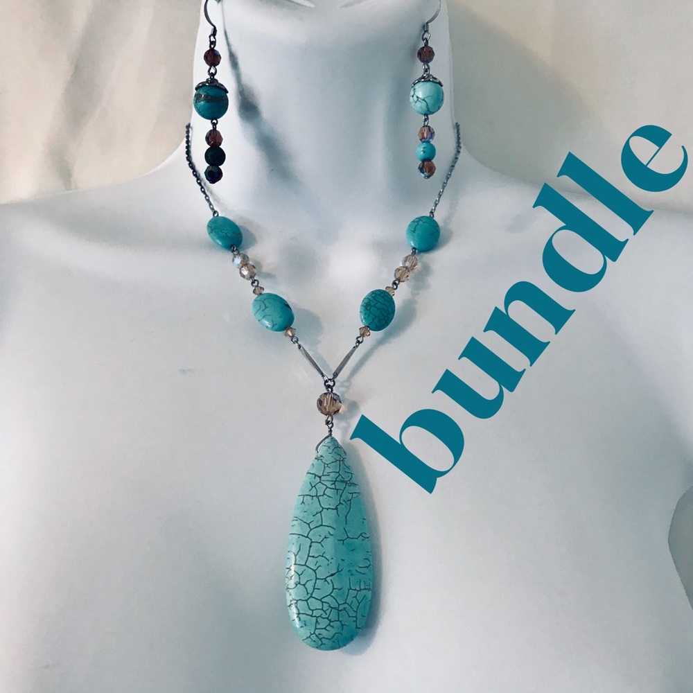 Necklace and earrings bundle